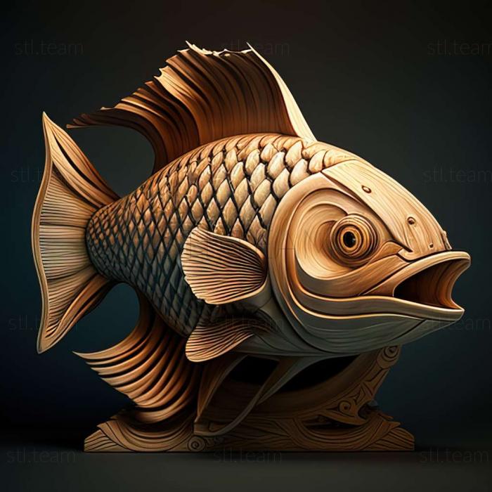 3D model Characin fish (STL)